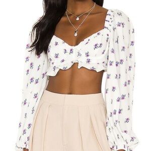 For Love & Lemons Viola Crop Top